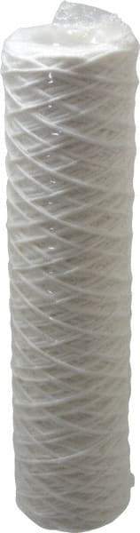 Parker - 2-1/2" OD, 1µ, Polyester String-Wound Cartridge Filter - 10" Long - Industrial Tool & Supply