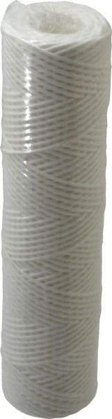 Parker - 2-1/2" OD, 10µ, Polyester String-Wound Cartridge Filter - 10" Long - Industrial Tool & Supply