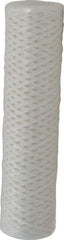 Parker - 2-1/2" OD, 50µ, Polyester String-Wound Cartridge Filter - 10" Long - Industrial Tool & Supply