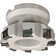 Iscar - 63mm Cut Diam, 22mm Arbor Hole, 3mm Max Depth of Cut, 86° Indexable Chamfer & Angle Face Mill - 8 Inserts, LN.. 1106 Insert, Right Hand Cut, 8 Flutes, Series TangMill - Industrial Tool & Supply
