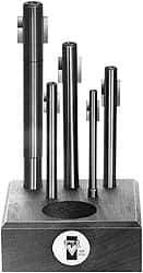 APT - 10 Piece 1/4 to 1/2" Backward Cut Socket Head Cap Screw Blade Type Counterbore Kit - 3/32 to 17/32" Pilot, Straight Shank, High Speed Steel - Industrial Tool & Supply