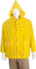 MCR Safety - Size 3XL, Yellow, Rain Jacket - No Pockets - Industrial Tool & Supply