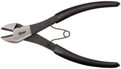 Clauss - 7" OAL, Wire Cutter - 7/8" Jaw Length x 1-1/8" Jaw Width, Standard Head, Vinyl Coated Handle - Industrial Tool & Supply