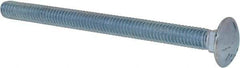 Value Collection - 5/16-18 UNC 4" Length Under Head, Standard Square Neck, Carriage Bolt - Grade 5 Steel, Zinc-Plated Finish - Industrial Tool & Supply