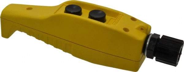 Hubbell Wiring Device-Kellems - 2 Operator, Mushroom Head Pendant Control Station - Up-Down (Legend), Momentary Switch, NO/NC Contact, NEMA 4X - Industrial Tool & Supply