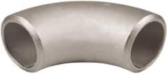 Merit Brass - 3/4" Grade 304L Stainless Steel Pipe 90° Long Radius Elbow - Butt Weld x Butt Weld End Connections - Industrial Tool & Supply