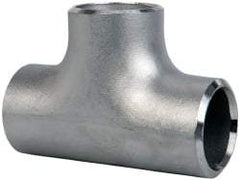 Merit Brass - 1-1/2" Grade 304L Stainless Steel Pipe Tee - Butt Weld x Butt Weld x Butt Weld End Connections - Industrial Tool & Supply