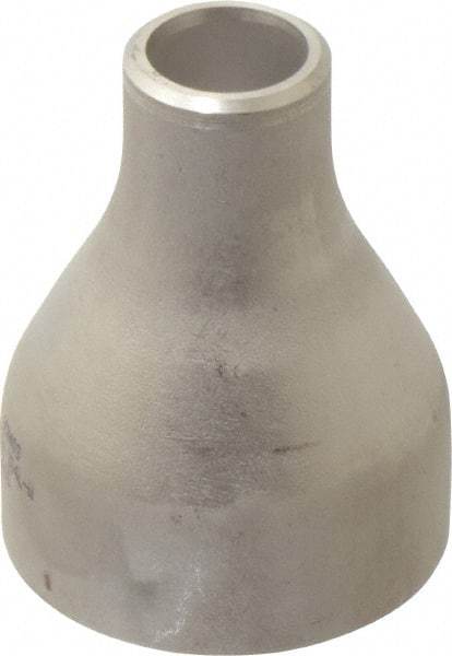 Merit Brass - 2 x 3/4" Grade 304L Stainless Steel Pipe Concentric Reducer - Butt Weld x Butt Weld End Connections - Industrial Tool & Supply