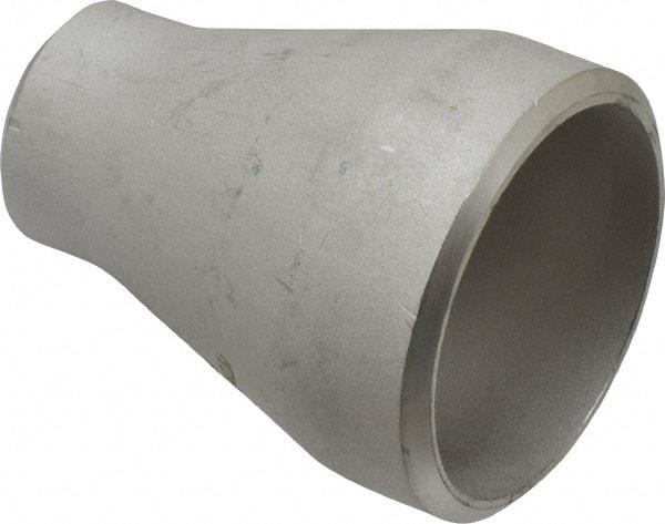 Merit Brass - 2 x 1" Grade 304L Stainless Steel Pipe Concentric Reducer - Butt Weld x Butt Weld End Connections - Industrial Tool & Supply