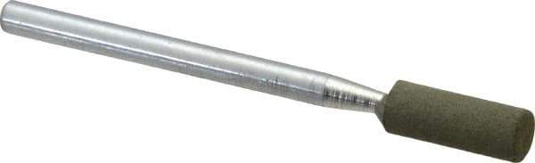 Cratex - 3/16" Max Diam x 1/2" Thick, Shape Code W154, Rubberized Point - Fine Grade, Aluminum Oxide - Industrial Tool & Supply