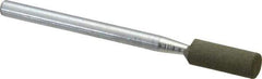 Cratex - 3/16" Max Diam x 1/2" Thick, Shape Code W154, Rubberized Point - Fine Grade, Aluminum Oxide - Industrial Tool & Supply
