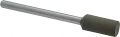 Cratex - 1/4" Max Diam x 1/2" Thick, Shape Code W163, Rubberized Point - Fine Grade, Aluminum Oxide, Mounted - Industrial Tool & Supply