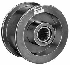 Browning - 1-1/4" Cast Iron Flat Face Idler - Drive Tighteners & Idlers - Industrial Tool & Supply