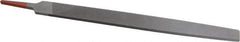 Simonds File - 12" Long, Second Cut, Flat American-Pattern File - Double Cut, Tang - Industrial Tool & Supply