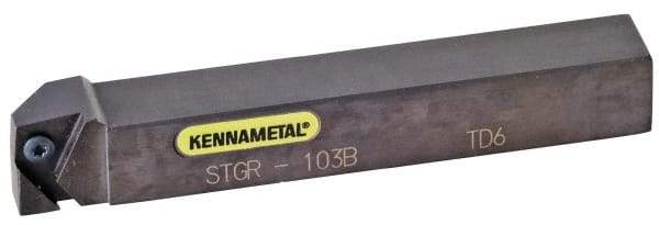Kennametal - STGC, Right Hand Cut, 25mm Shank Height x 25mm Shank Width, Neutral Rake Indexable Turning Toolholder - 150mm OAL, TC..16T3.. Insert Compatibility, Series Screw-On - Industrial Tool & Supply