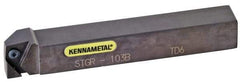 Kennametal - STGC, Right Hand Cut, 16mm Shank Height x 16mm Shank Width, Neutral Rake Indexable Turning Toolholder - 100mm OAL, TC..16T3.. Insert Compatibility, Series Screw-On - Industrial Tool & Supply