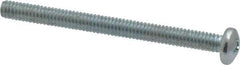 Value Collection - #8-32 UNC, 2" Length Under Head Phillips Drive Machine Screw - Pan Head, Grade 2 Steel, Zinc-Plated Finish, Without Washer - Industrial Tool & Supply