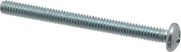 Value Collection - 1/4-20 UNC, 3" Length Under Head Phillips Drive Machine Screw - Pan Head, Grade 2 Steel, Zinc-Plated Finish, Without Washer - Industrial Tool & Supply