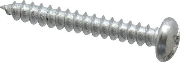 Value Collection - #8 Pan Head Slotted Phillips Sheet Metal Screw - Steel, 1-1/4" Length Under Head, Grade 2 - Industrial Tool & Supply