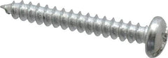 Value Collection - #8 Pan Head Slotted Phillips Sheet Metal Screw - Steel, 1-1/4" Length Under Head, Grade 2 - Industrial Tool & Supply