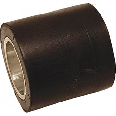 Dynabrade - 1" Diam x 1" Wide Contact Wheel - 1/4" Arbor Hole, Flat, 80 Duro Rubber Face - Industrial Tool & Supply