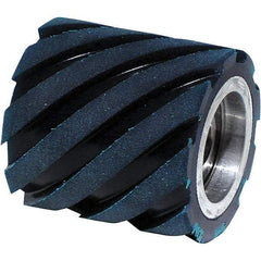 Dynabrade - 2" Diam x 2" Wide Contact Wheel Assembly - 1/2" Arbor Hole, Standard, 70 Duro Urethane Face - Industrial Tool & Supply