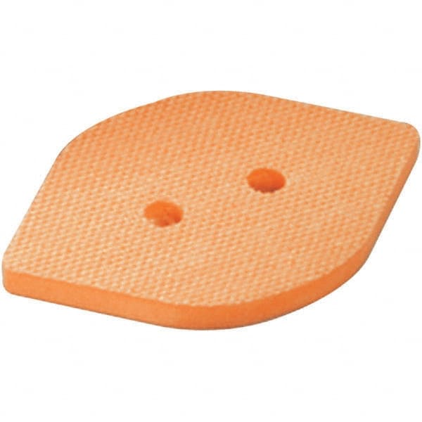 Dynabrade - 2-3/8" Wide, 3-3/4" Long, Tear Drop, Hook & Loop Face Conversion Backing Pad - Industrial Tool & Supply