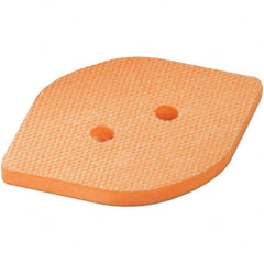 Dynabrade - 2-3/8" Wide, 3-3/4" Long, Tear Drop, Hook & Loop Face Conversion Backing Pad - Industrial Tool & Supply