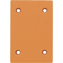 Dynabrade - 4-5/16 x 4" Rectangular Adhesive/PSA Backing Pad - Dynabug Model T Compatible, Clip Attachment, Nonvacuum Pad, 1/4" Thick, Medium Density - Industrial Tool & Supply