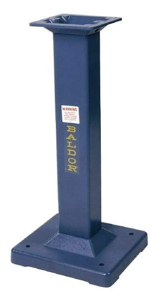 Baldor - 15-3/4 Inch Wide x 14 Inch Deep, Machine Pedestal Stand - Compatible with 6, 7, 8 and 10 Inch Grinders - Industrial Tool & Supply