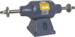 Baldor - 8" Wheel Diam x 1-1/4" Wheel Width, 3/4 hp Buffer - 3/4" Arbor Hole Diam, 1 Phase, 3,600 Max RPM, 115/230 Volts - Industrial Tool & Supply