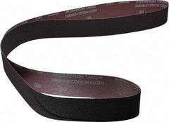 Norton - 2" Wide x 72" OAL, 80 Grit, Aluminum Oxide Abrasive Belt - Aluminum Oxide, Medium, Coated, X Weighted Cloth Backing, Series R228 - Industrial Tool & Supply