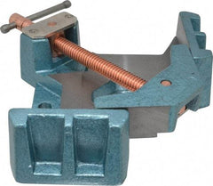 Wilton - Fixed Angle, 2 Axes, 4-1/8" Long, 1-3/8" Jaw Height, 3-11/32" Max Capacity, Cast Iron Angle & Corner Clamp - 90° Clamping Angle - Industrial Tool & Supply