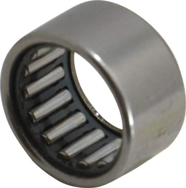IKO - 0.591" Bore Diam, 1,780 Lb. Dynamic Capacity, 15 x 21 x 12mm, Caged, Open End, Shell Needle Roller Bearing - 0.827" Outside Diam, 0.472" Wide - Industrial Tool & Supply