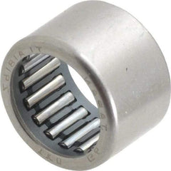 IKO - 0.709" Bore Diam, 2,600 Lb. Dynamic Capacity, 18 x 24 x 16mm, Caged, Open End, Shell Needle Roller Bearing - 0.945" Outside Diam, 0.63" Wide - Industrial Tool & Supply
