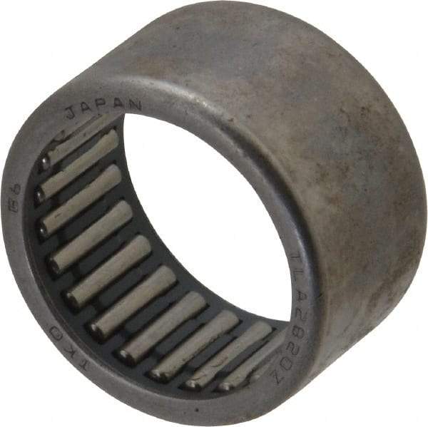 IKO - 1.102" Bore Diam, 4,700 Lb. Dynamic Capacity, 28 x 35 x 20mm, Caged, Open End, Shell Needle Roller Bearing - 1.378" Outside Diam, 0.787" Wide - Industrial Tool & Supply