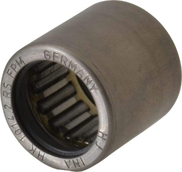 INA Bearing - 0.394" Bore Diam, 990 Lb. Dynamic Capacity, 10 x 14 x 14mm, Caged, Double Seal, Open End, Shell Needle Roller Bearing - 0.551" Outside Diam, 0.551" Wide - Industrial Tool & Supply