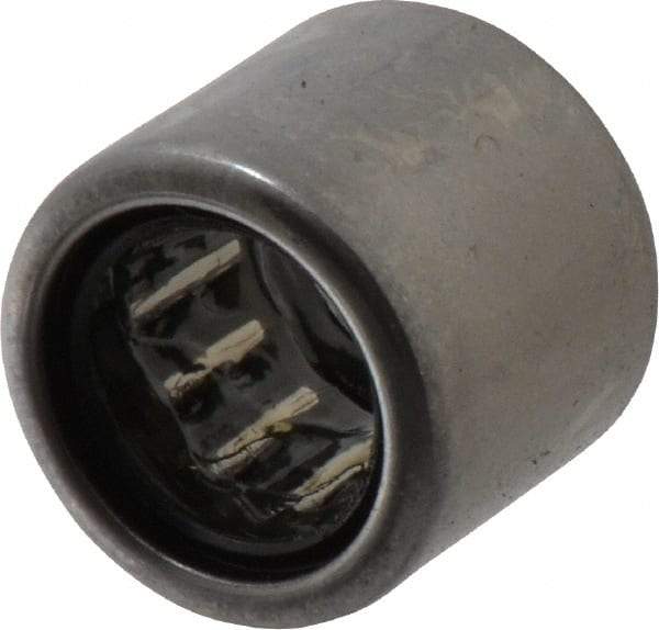 IKO - 0.472" Bore Diam, 1,460 Lb. Dynamic Capacity, 12 x 18 x 16mm, Caged, Double Seal, Open End, Shell Needle Roller Bearing - 0.709" Outside Diam, 0.63" Wide - Industrial Tool & Supply