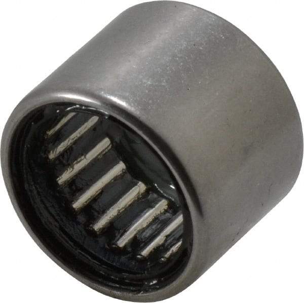 IKO - 0.787" Bore Diam, 2,850 Lb. Dynamic Capacity, 20 x 26 x 20mm, Caged, Double Seal, Open End, Shell Needle Roller Bearing - 1.024" Outside Diam, 0.787" Wide - Industrial Tool & Supply
