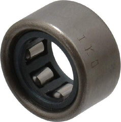 IKO - 1/4" Bore Diam, 360 Lb. Dynamic Capacity, 1/4 x 7/16 x 1/4", Caged, Open End, Shell Needle Roller Bearing - 7/16" Outside Diam, 1/4" Wide - Industrial Tool & Supply