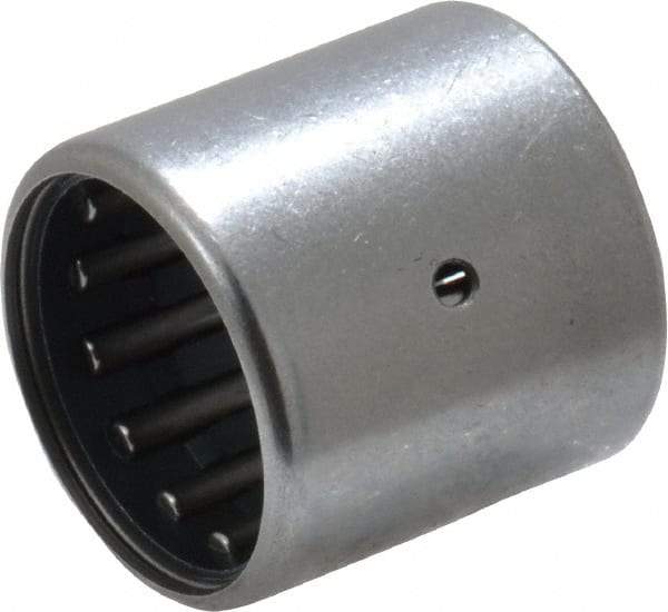 IKO - 9/16" Bore Diam, 2,410 Lb. Dynamic Capacity, 9/16 x 3/4 x 3/4", Caged, Open End, Shell Needle Roller Bearing - 3/4" Outside Diam, 3/4" Wide - Industrial Tool & Supply