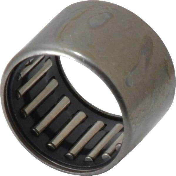 IKO - 11/16" Bore Diam, 2,460 Lb. Dynamic Capacity, 11/16 x 7/8 x 5/8", Caged, Open End, Shell Needle Roller Bearing - 7/8" Outside Diam, 5/8" Wide - Industrial Tool & Supply
