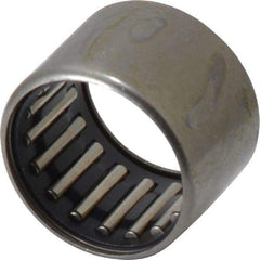 IKO - 11/16" Bore Diam, 2,460 Lb. Dynamic Capacity, 11/16 x 7/8 x 5/8", Caged, Open End, Shell Needle Roller Bearing - 7/8" Outside Diam, 5/8" Wide - Industrial Tool & Supply