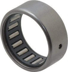 IKO - 11/16" Bore Diam, 1,290 Lb. Dynamic Capacity, 11/16 x 7/8 x 3/8", Caged, Open End, Shell Needle Roller Bearing - 7/8" Outside Diam, 3/8" Wide - Industrial Tool & Supply