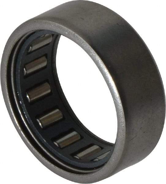IKO - 3/4" Bore Diam, 1,600 Lb. Dynamic Capacity, 3/4 x 1 x 3/8", Caged, Open End, Shell Needle Roller Bearing - 1" Outside Diam, 3/8" Wide - Industrial Tool & Supply