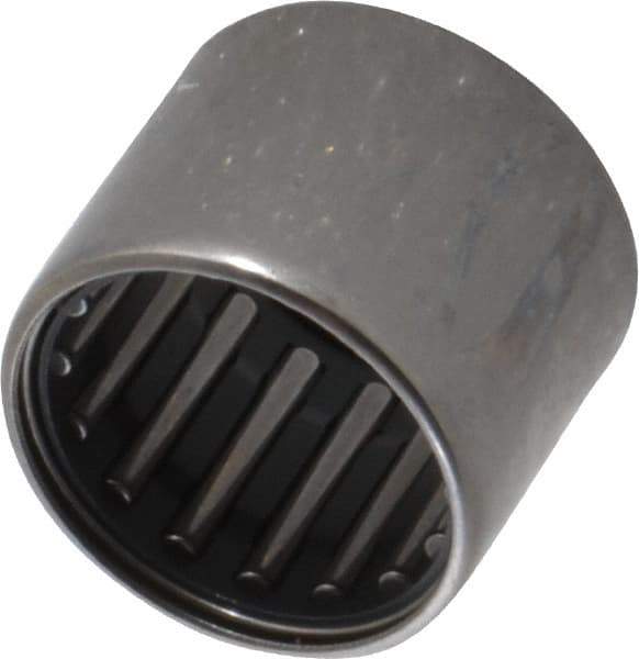 IKO - 13/16" Bore Diam, 4,150 Lb. Dynamic Capacity, 13/16 x 1-1/16 x 7/8", Caged, Open End, Shell Needle Roller Bearing - 1-1/16" Outside Diam, 7/8" Wide - Industrial Tool & Supply