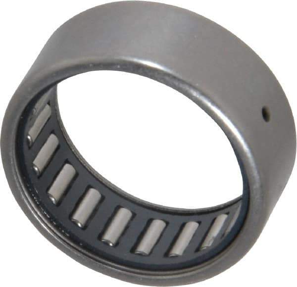 IKO - 1" Bore Diam, 2,850 Lb. Dynamic Capacity, 1 x 1-1/4 x 1/2", Caged, Open End, Shell Needle Roller Bearing - 1-1/4" Outside Diam, 1/2" Wide - Industrial Tool & Supply