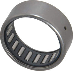 IKO - 1" Bore Diam, 2,850 Lb. Dynamic Capacity, 1 x 1-1/4 x 1/2", Caged, Open End, Shell Needle Roller Bearing - 1-1/4" Outside Diam, 1/2" Wide - Industrial Tool & Supply