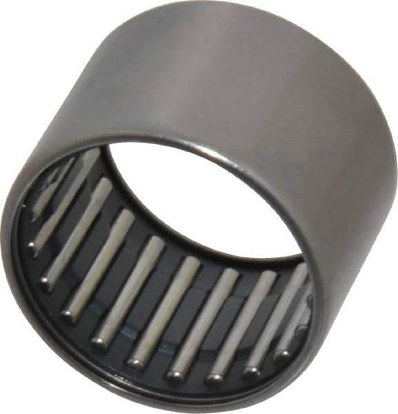 IKO - 1-1/8" Bore Diam, 5,800 Lb. Dynamic Capacity, 1-1/8 x 1-3/8 x 1", Caged, Open End, Shell Needle Roller Bearing - 1-3/8" Outside Diam, 1" Wide - Industrial Tool & Supply