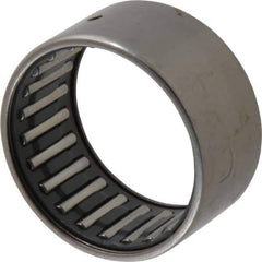 IKO - 1-1/4" Bore Diam, 4,750 Lb. Dynamic Capacity, 1-1/4 x 1-1/2 x 3/4", Caged, Open End, Shell Needle Roller Bearing - 1-1/2" Outside Diam, 3/4" Wide - Industrial Tool & Supply